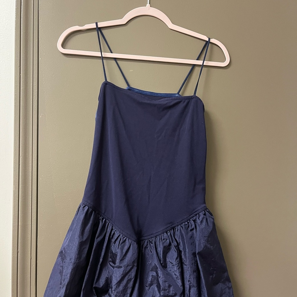 Edikted Navy Blue Spaghetti Strap Dress